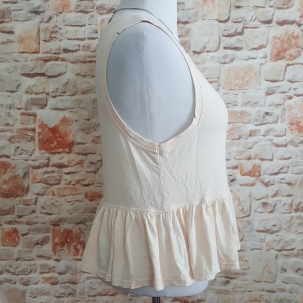 New Free People Continental Ruffled Peplum Tank - Picture 3 of 7